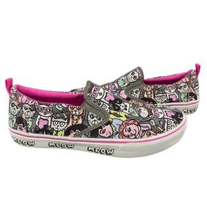 Bobs Skechers Memory Foam Slip-on Meow Cat Shoes Size: 10w